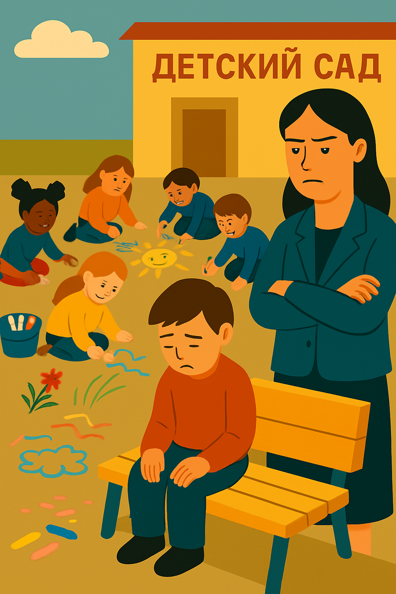 «Сиди и смотри, как другие рисуют!»: в нашем саду ребенка наказали за ошибку матери