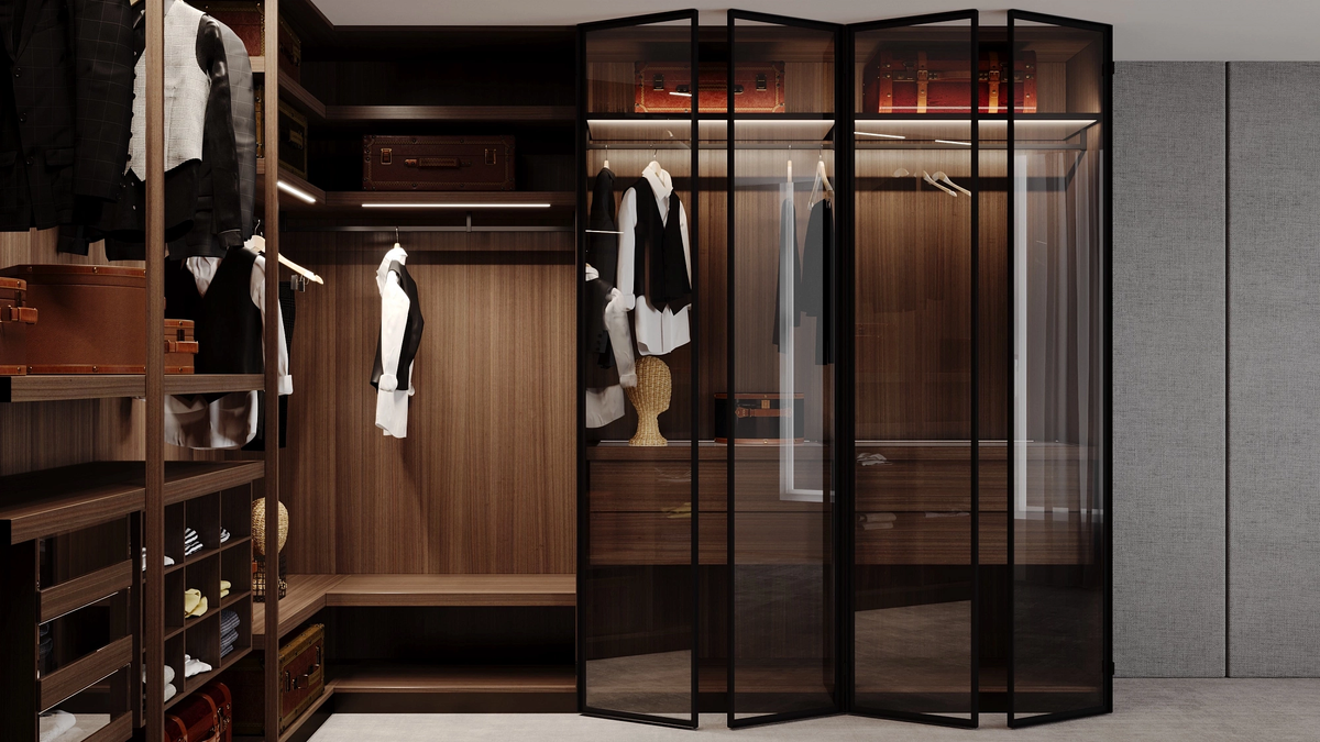 ФАБРИКА МЕБИУС. Гардеробная система «Кейнвуд»
