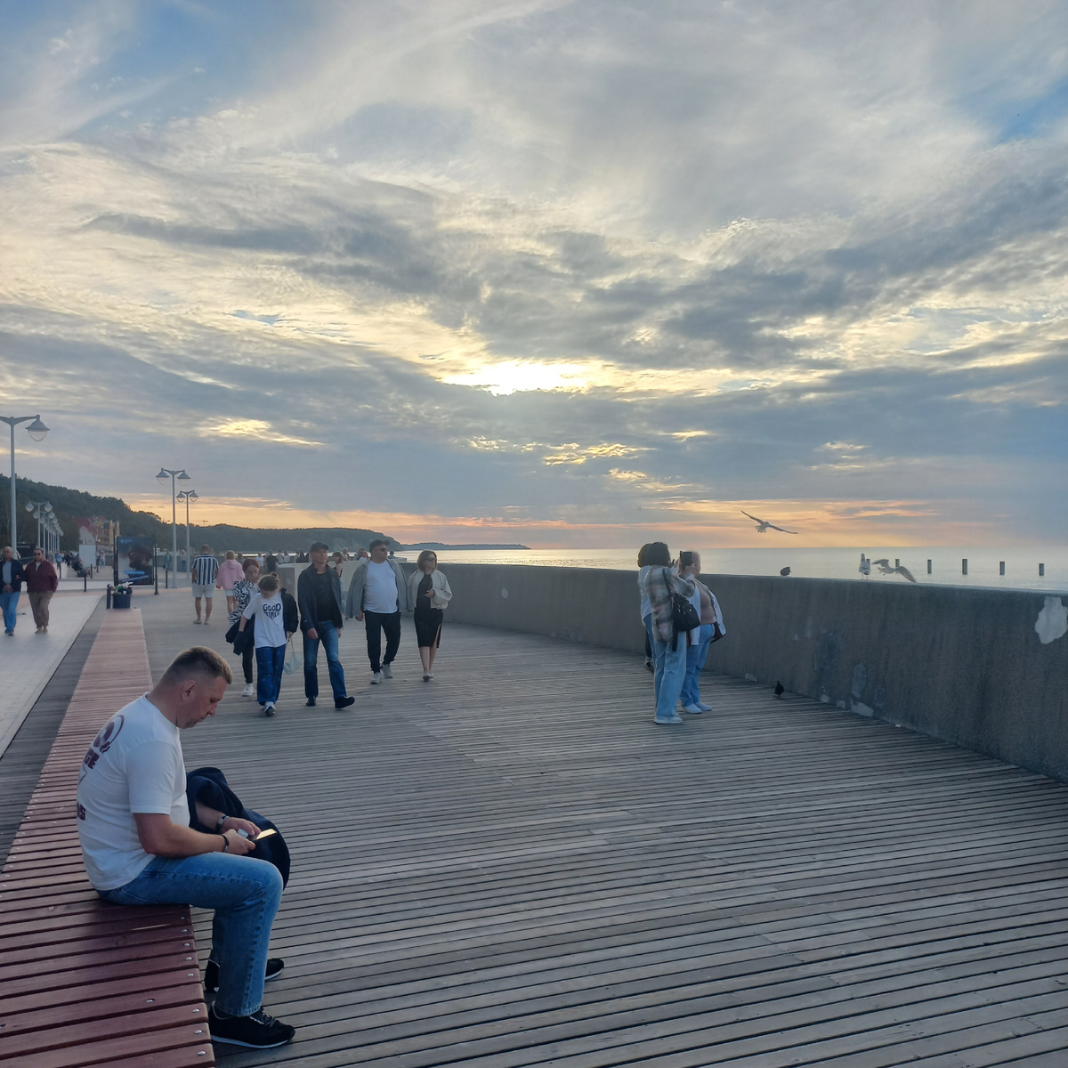 Отдыхающие в Светлогорске