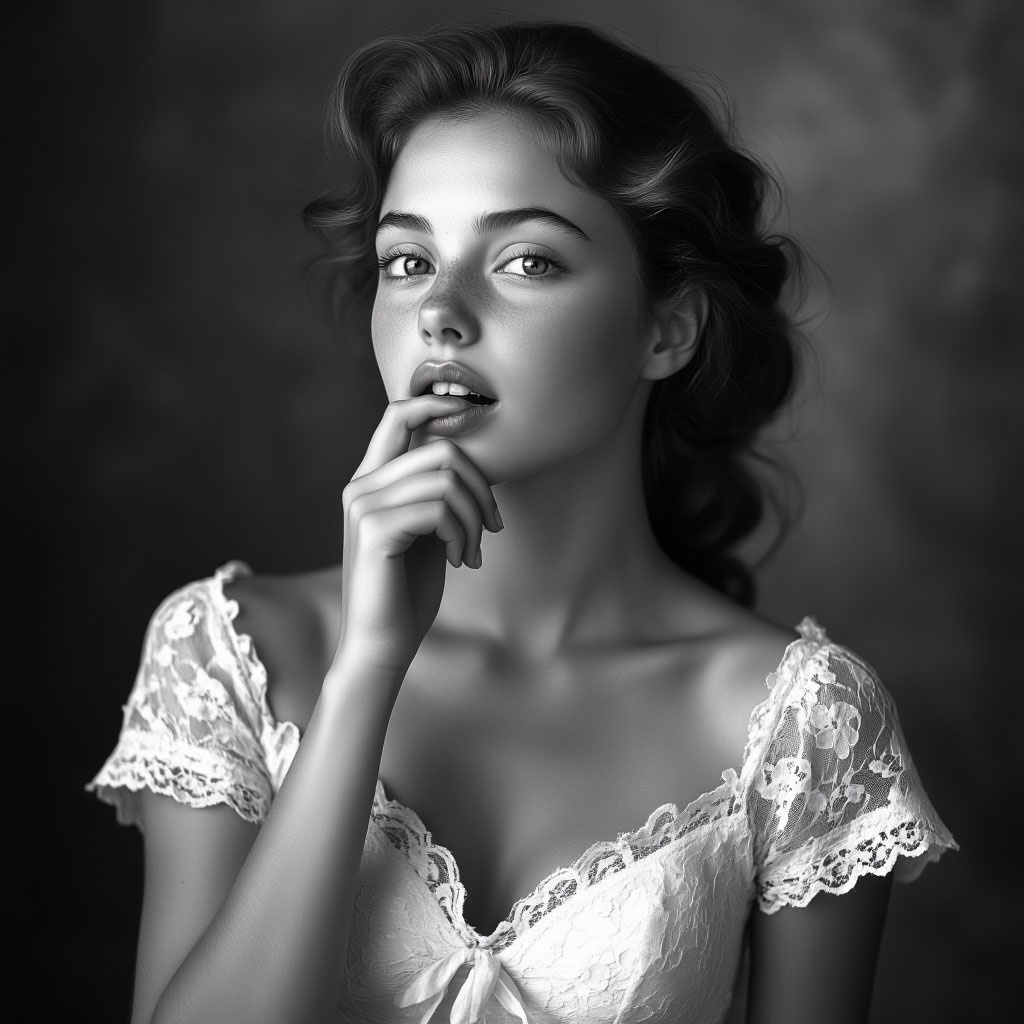 Я и ИИ потрудились, и нарисовали для вас эту соблазнительную девушку