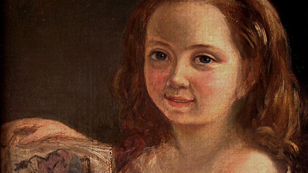 Портрет Ады Байрон в детстве.