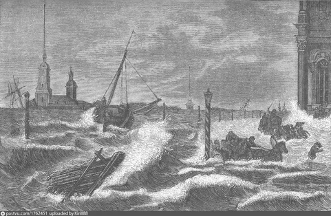 Наводнение в Петербурге в 1824 году   Из картинок Яндекса