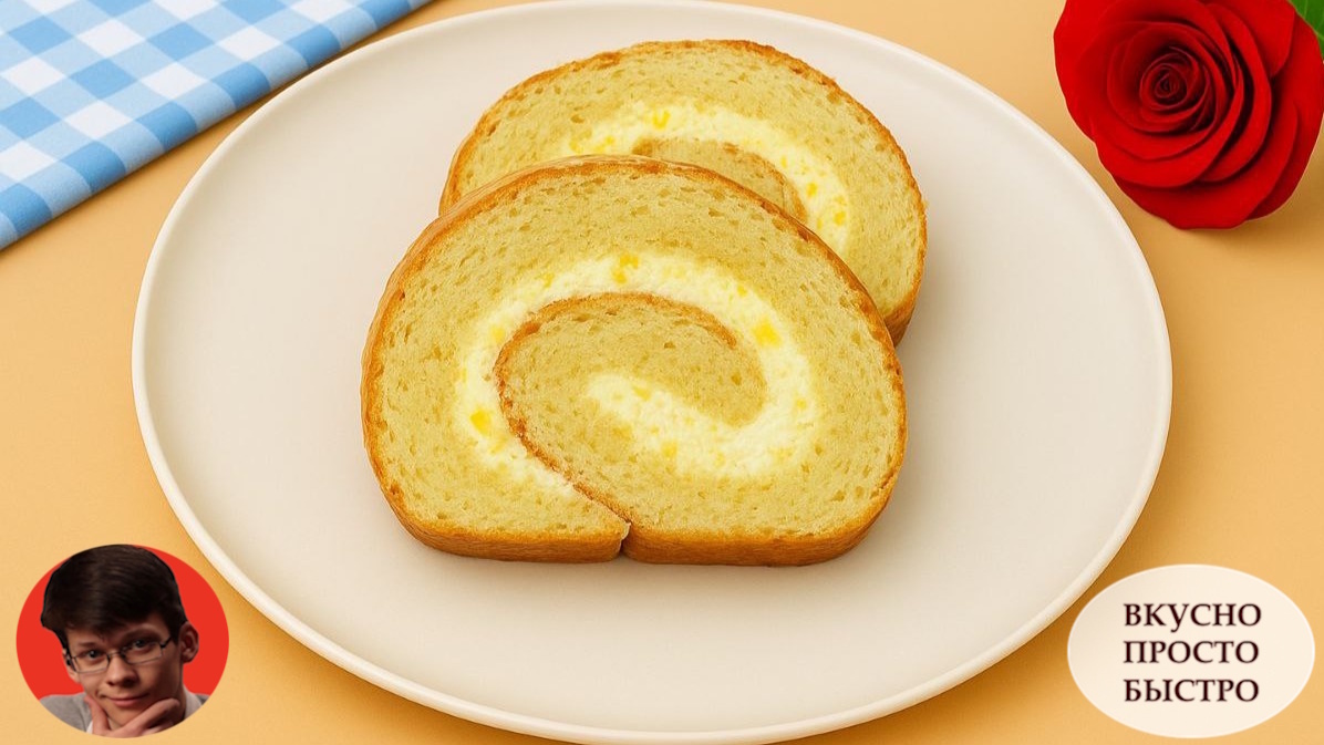 НЕЖНЕЙШИЙ ЛИМОННЫЙ РУЛЕТ - Вкусно Просто Быстро
