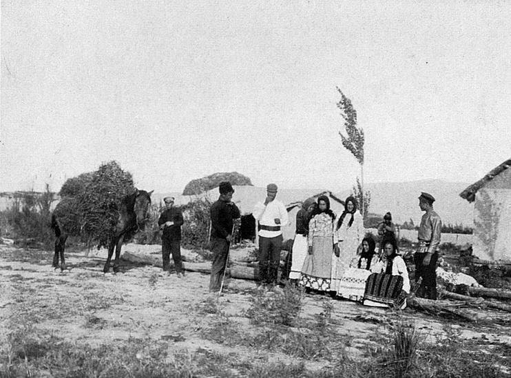Русские крестьяне в Ферганской долине, фото начала ХХ века