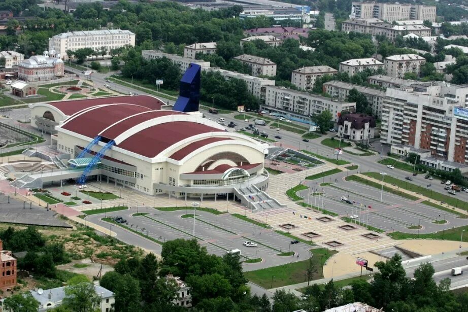 Вид на Платинум-арену с высоты птичьего полета