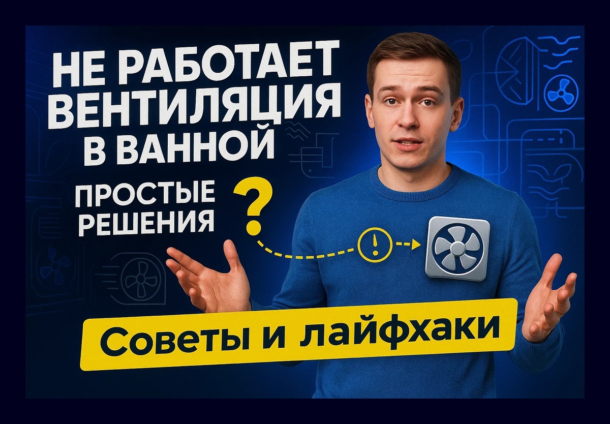Вентиляция в ванной не работает - что делать?