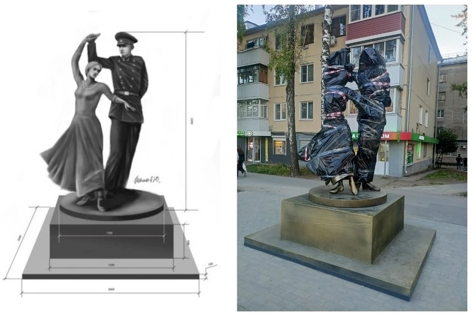    Автор эскиза «Нахимовца с девушкой» отрекся от скандальной скульптуры.