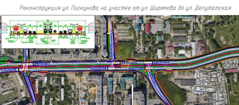 Шесть полос и трамвай до аэропорта: проект реконструкции улицы Пискунова готовят в Иркутске