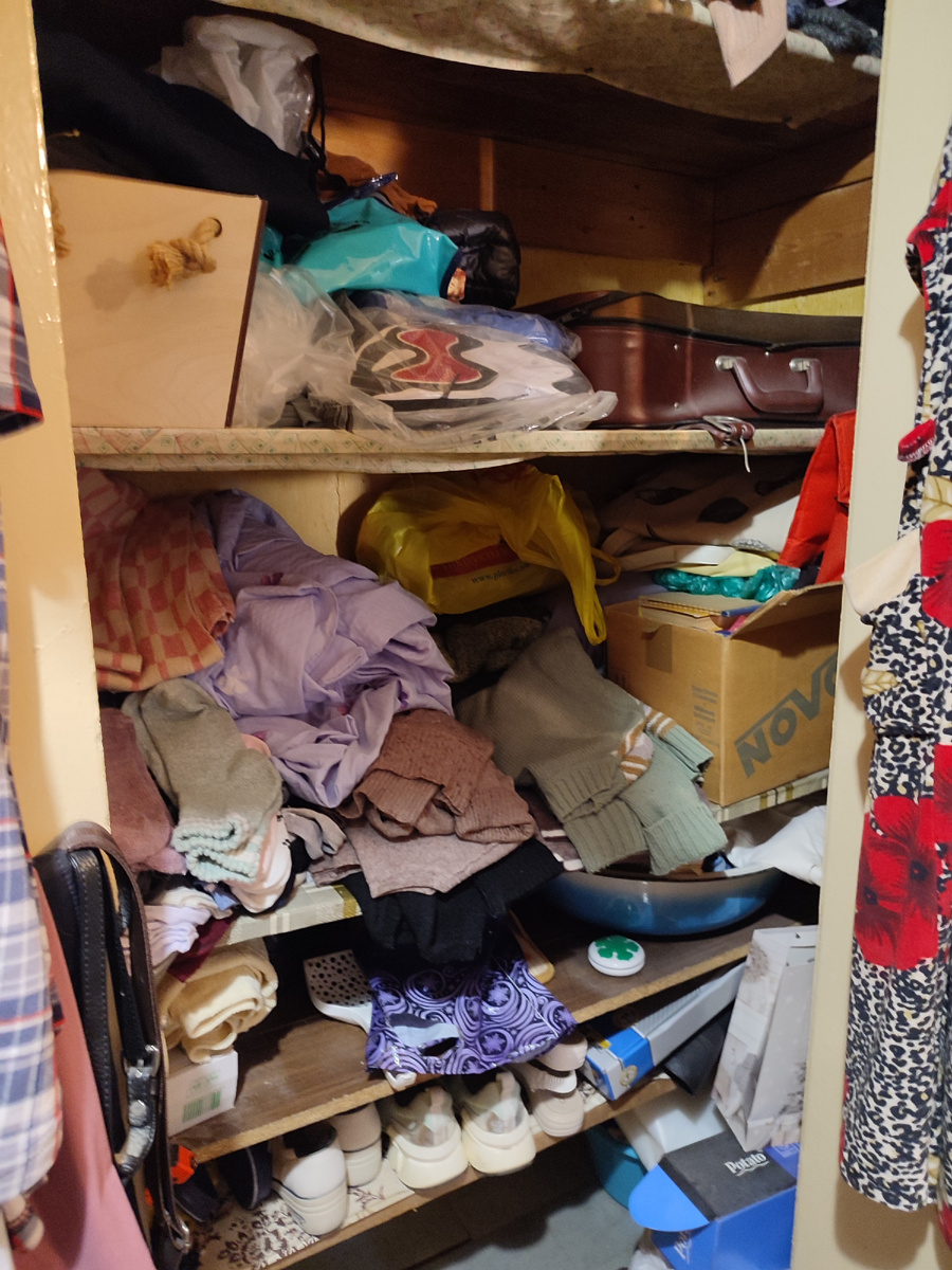 Добрались до очередного шкафа. Разбираем