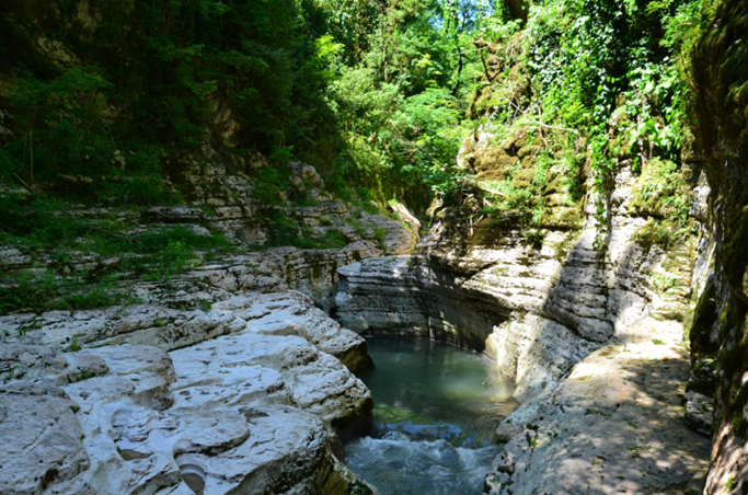 Рис. 1. Каньон р. Хоста в г. Сочи (источник: фото автора)