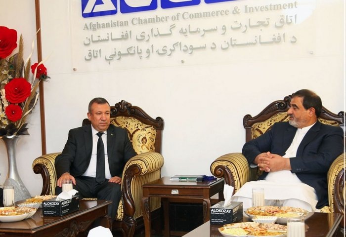 Встреча Ходжа Овезова с Сайедом Мохаммадом Каримом Хашеми, 11 сентября, 2025 г., Кабул, Афганистан (Фото: ТППА)