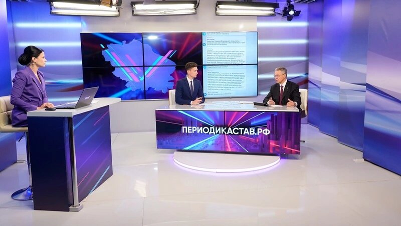    Прямая линия губернатора Ставрополья Владимира Владимирова Фото: Управление пресс-службы и информполитики губернатора и правительства СК