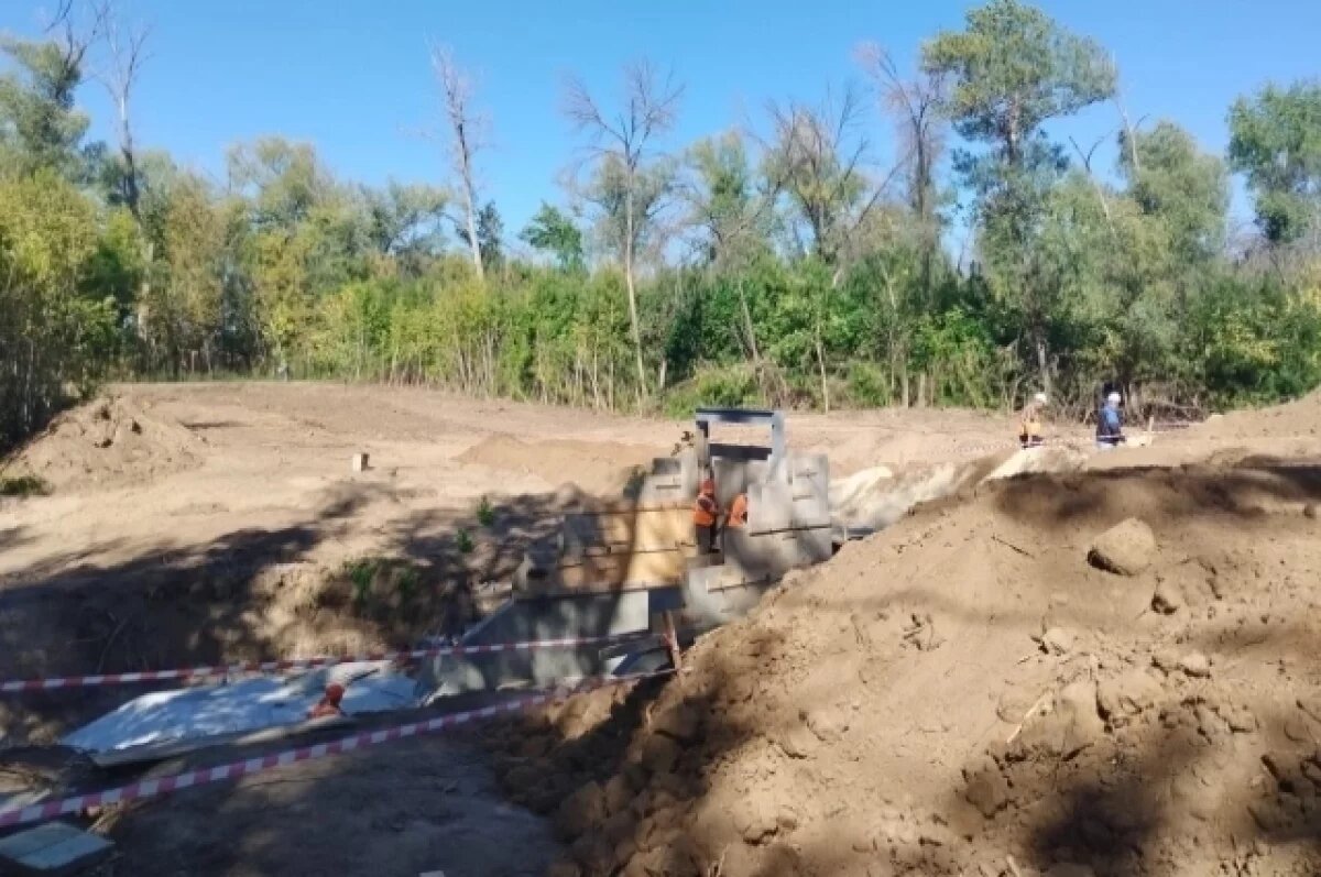    Сооружения для пропуска паводковых вод возводят в Волго-Ахтубинской пойме