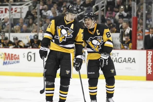 Евгений Малкин и Сидни Кросби