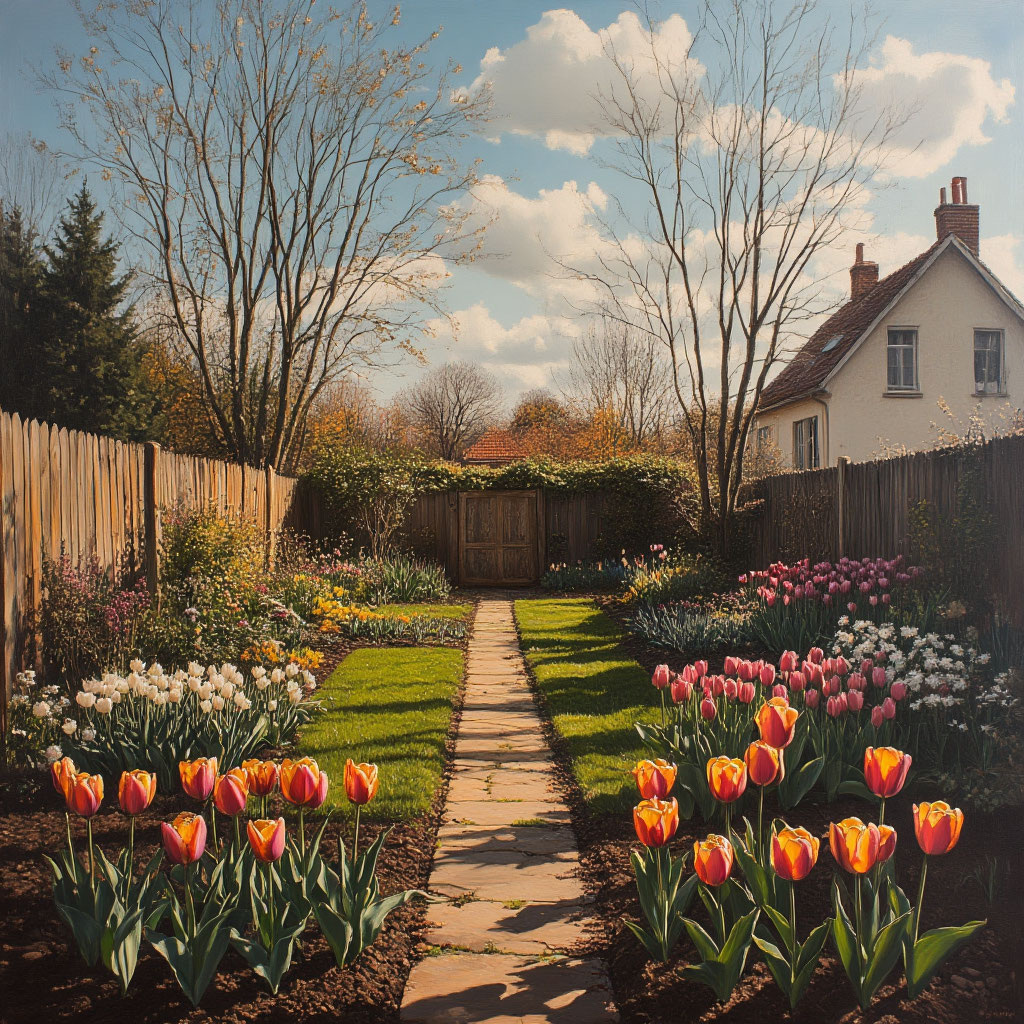 Осенняя посадка тюльпанов прошла успешно