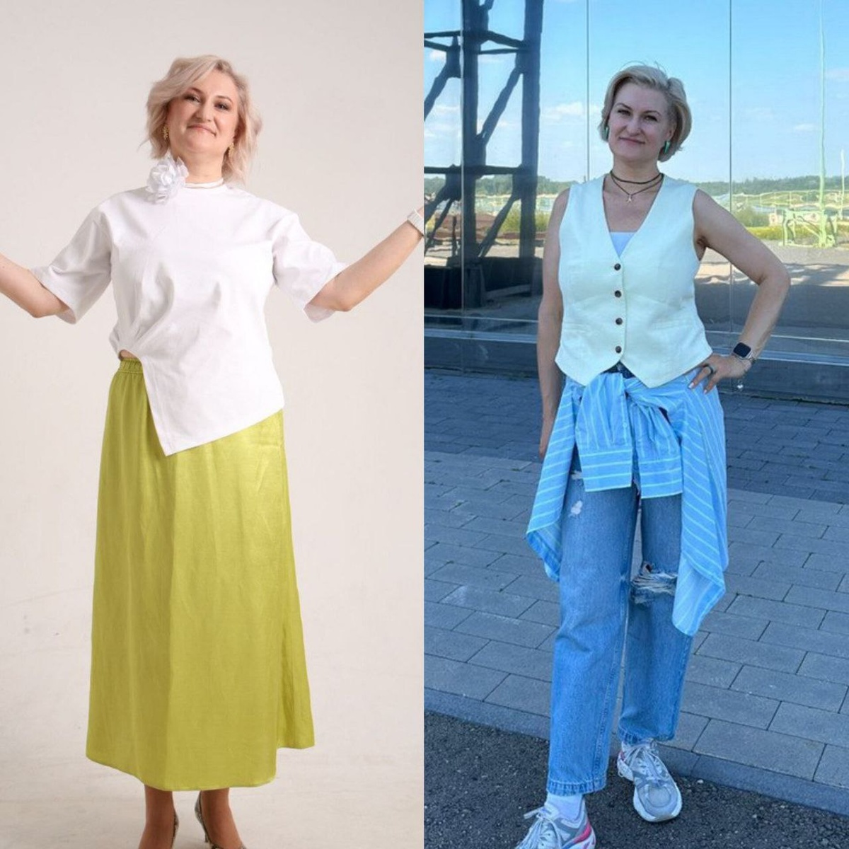 Разница между фото чуть больше года