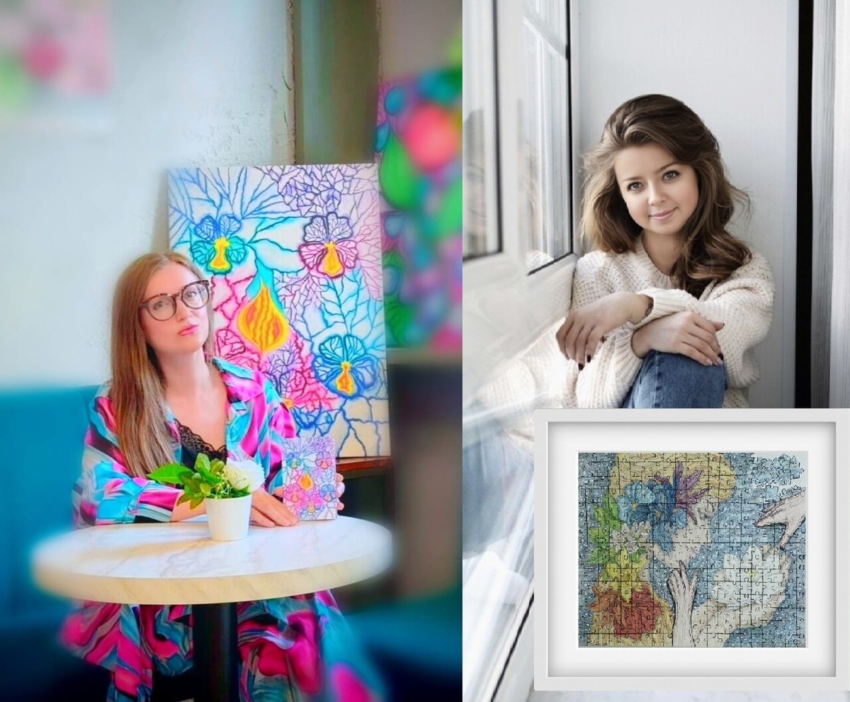 Визитные картины от современных художниц из вернисажа "Момент цветения"