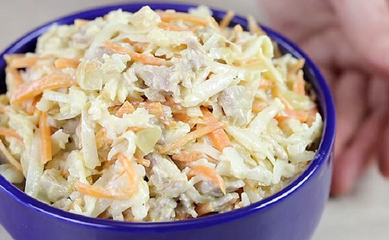 Салат с мясом и черной редькой: витаминная находка для зимнего стола