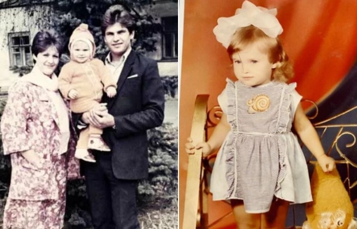 Татьяна Котова в детстве.