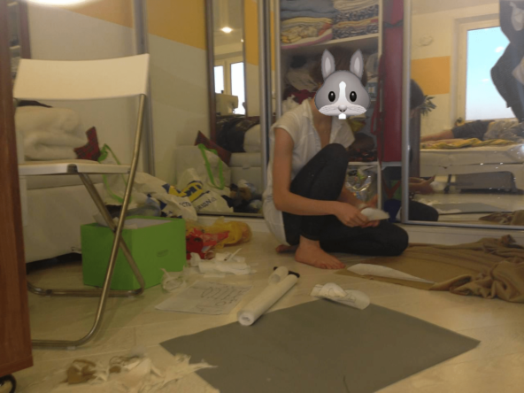 Первых зайцев набивали гречкой или горохом, скрепляли болтами и гайками.