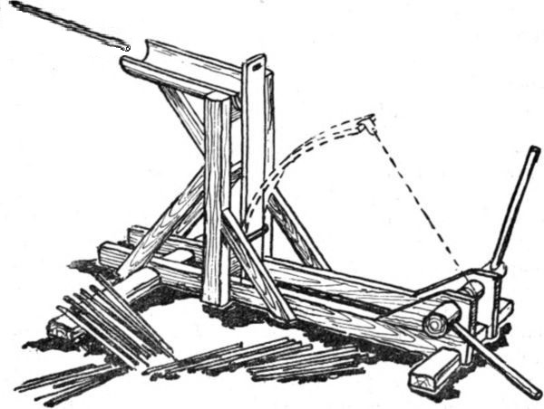 Берем копье, бьем по ним доской. Проще конечно можно. Но очень непросто.