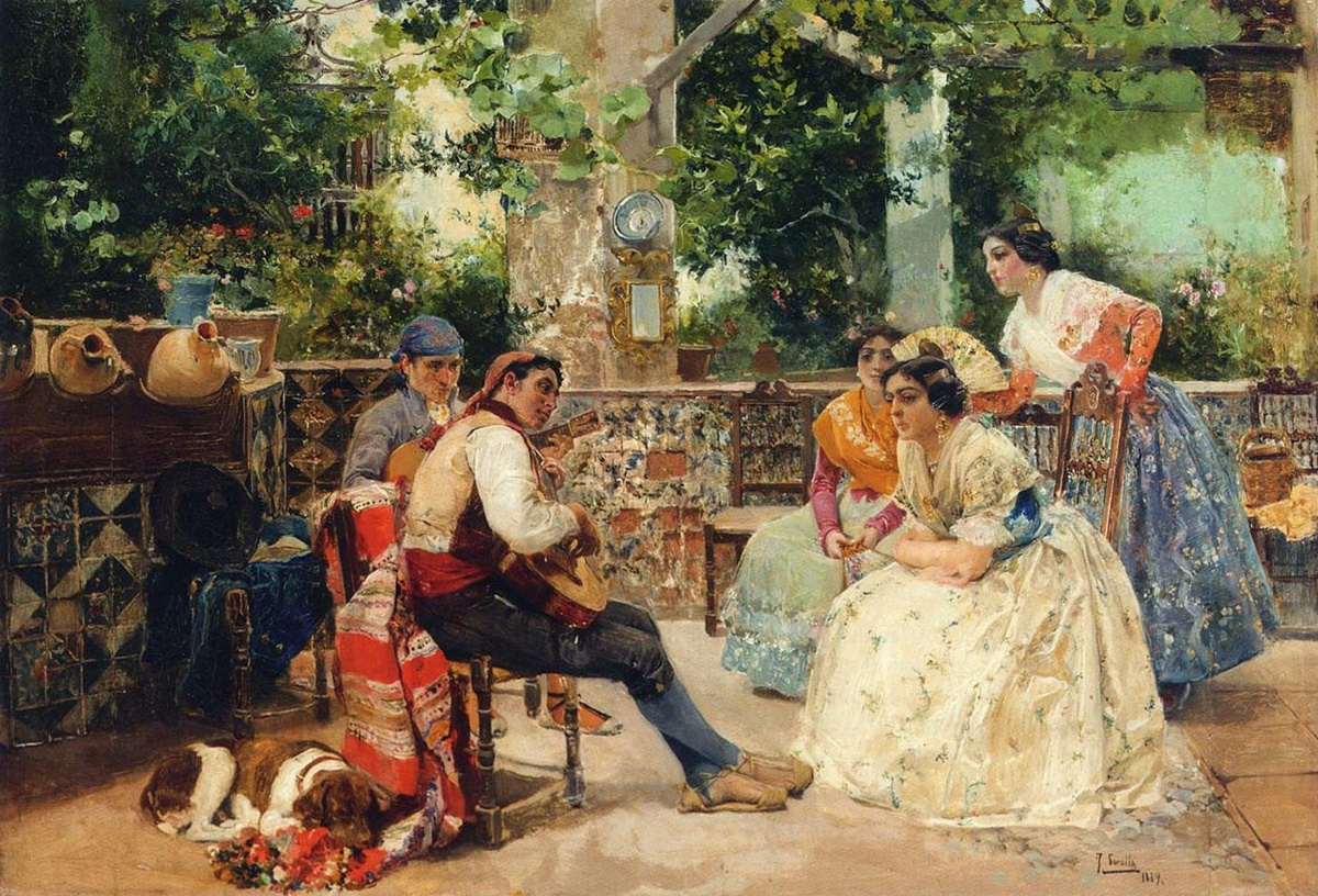 Гитарист, Валенсия, 1889 год