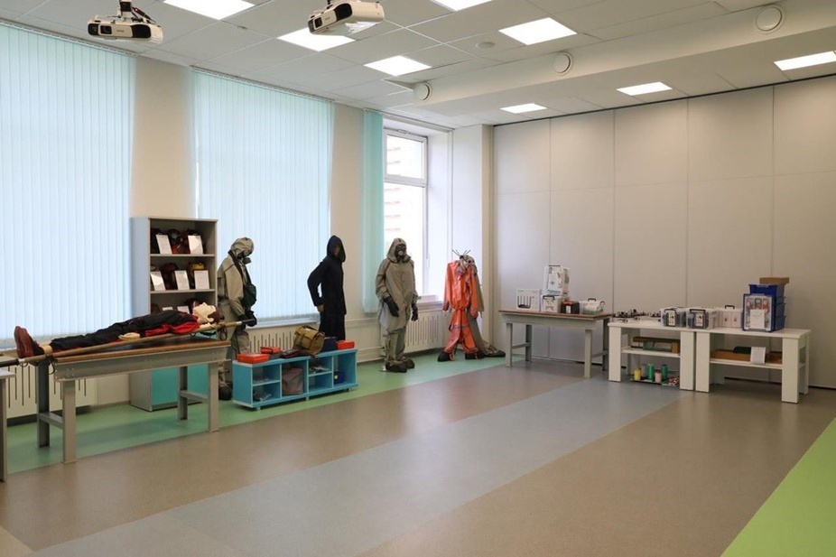    Класс для предмета "Основы безопасности и защиты Родины" в инженерно-технологической школе №777. Автор фото: Комитет по образованию Петербурга.