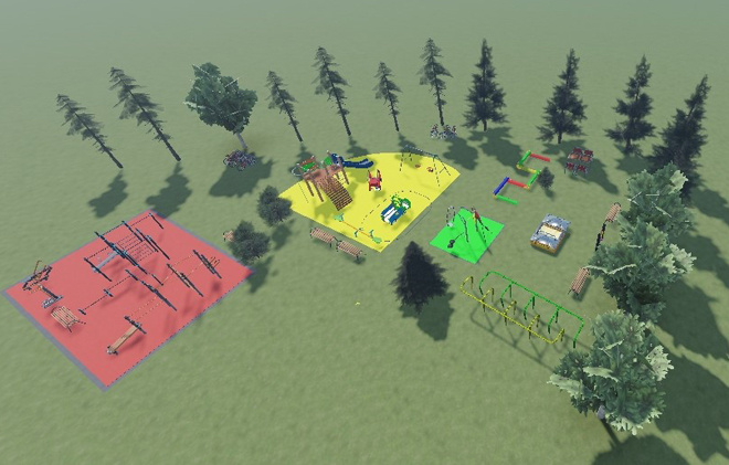 
Проект Хвойного сквера в Моховом