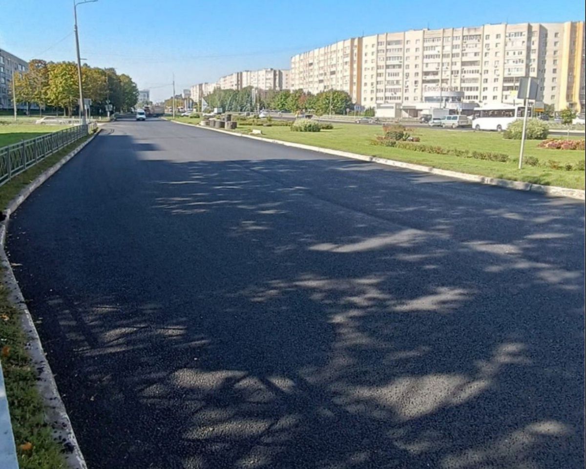 Новый асфальт на Маркса