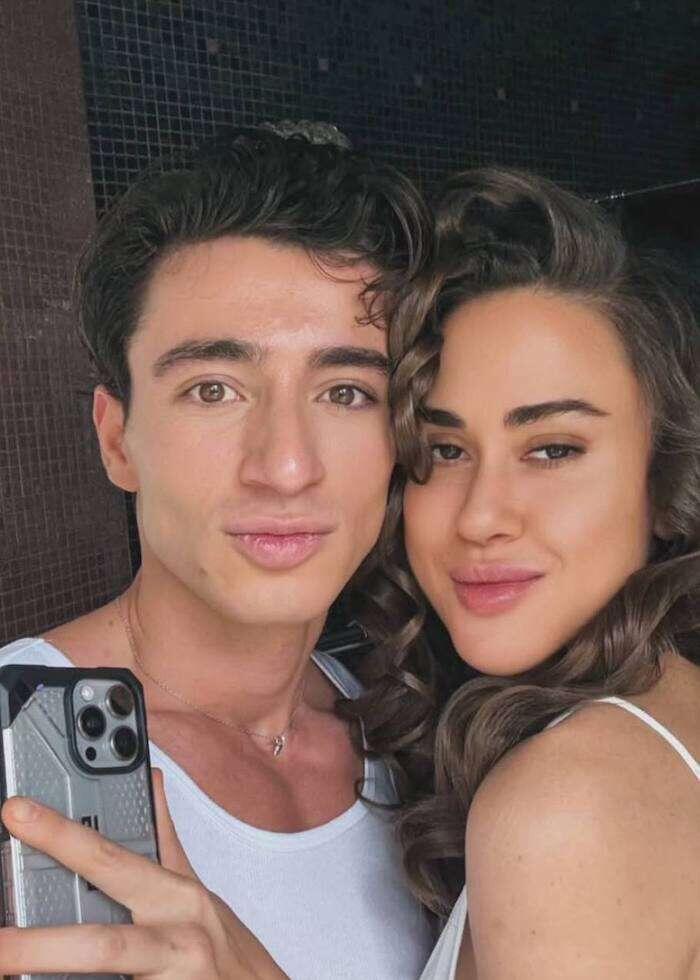    Татьяна Плаксина со стилистом. Фото: ТВЦ