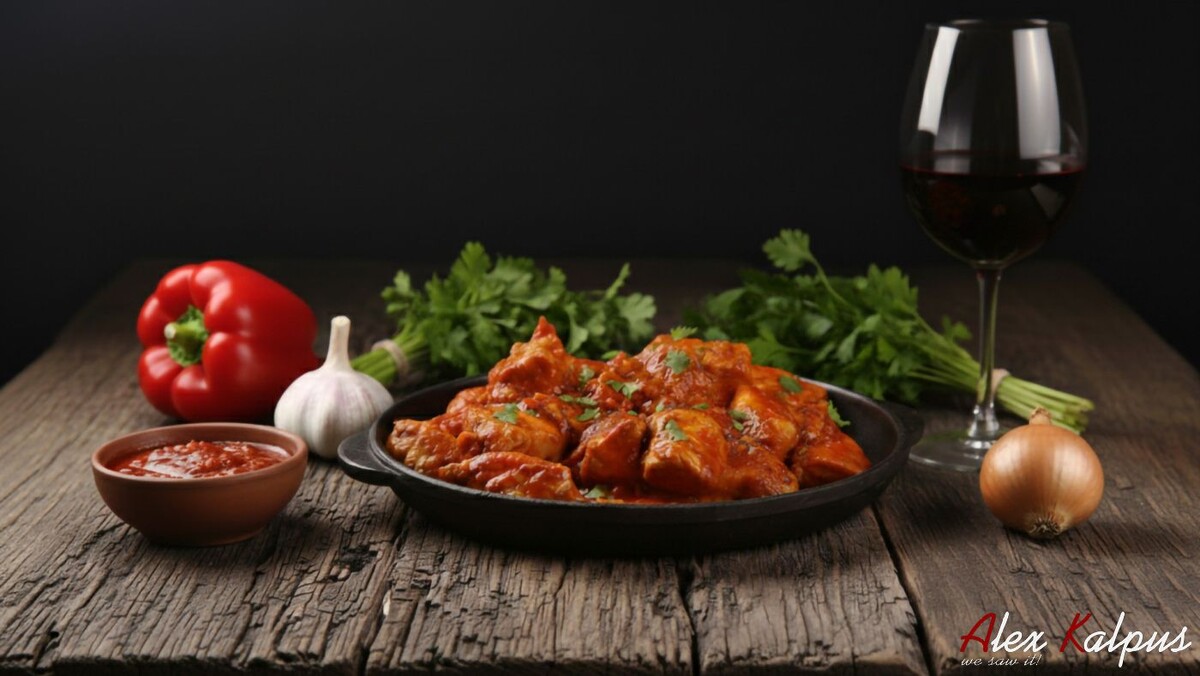 Одним из ярких представителей богатой кулинарной культуры является блюдо "ქათამი ცხარე სოუსში" (курица в остром соусе). Это блюдо отражает характер грузинской кухни: оно насыщенное, пряное и полное ярких вкусов. 