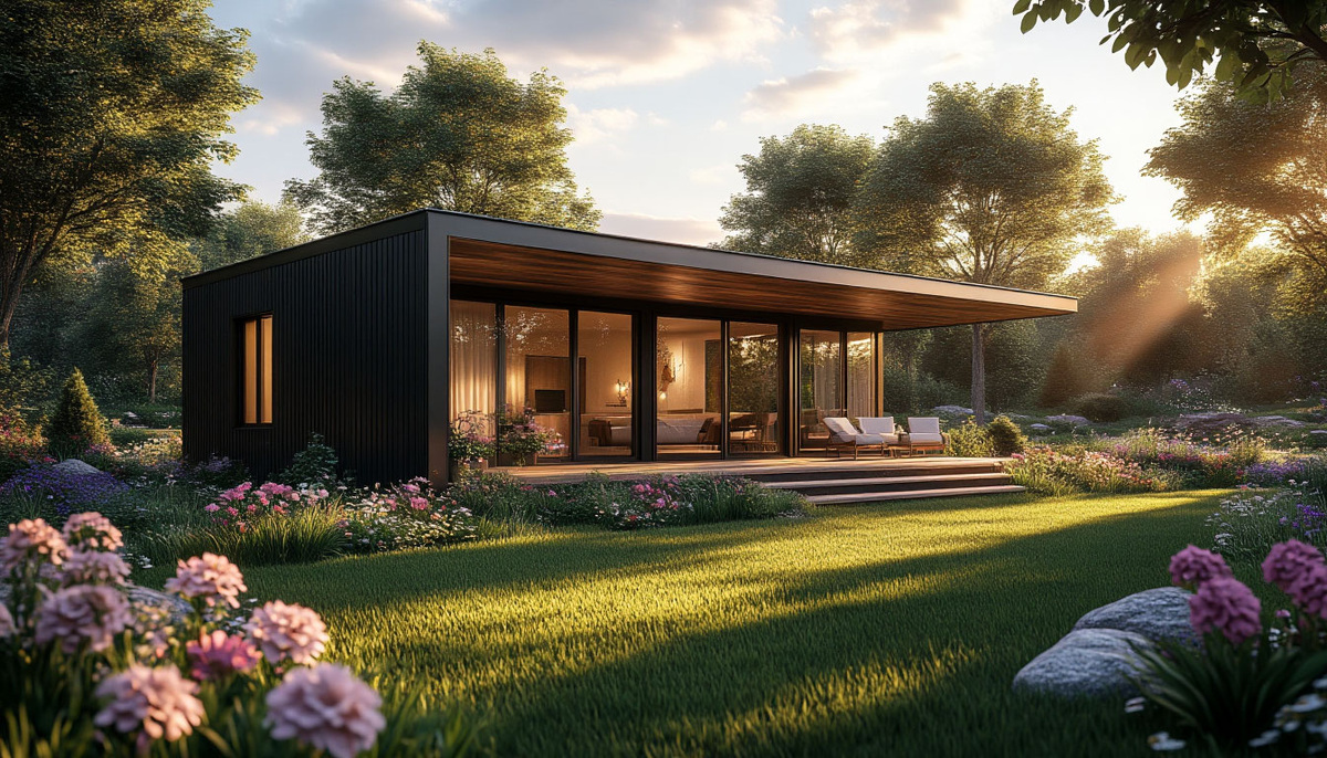 Греющее остекление в модульном доме. 