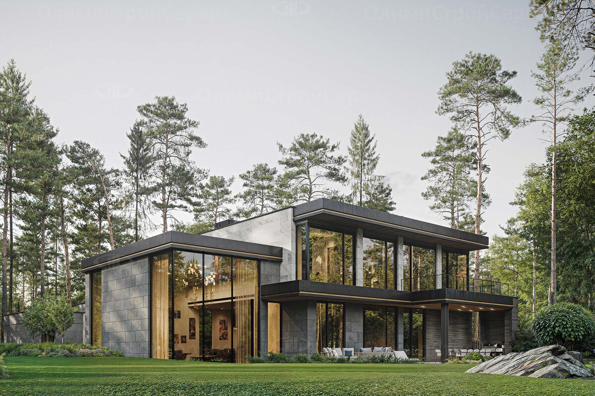 Проект дома «Вудленд» | ОЛИМПСТРОЙСЕРВИС