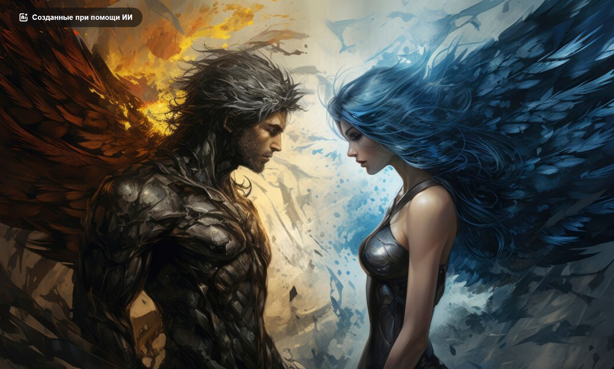 Влюбленная пара - AI freepik