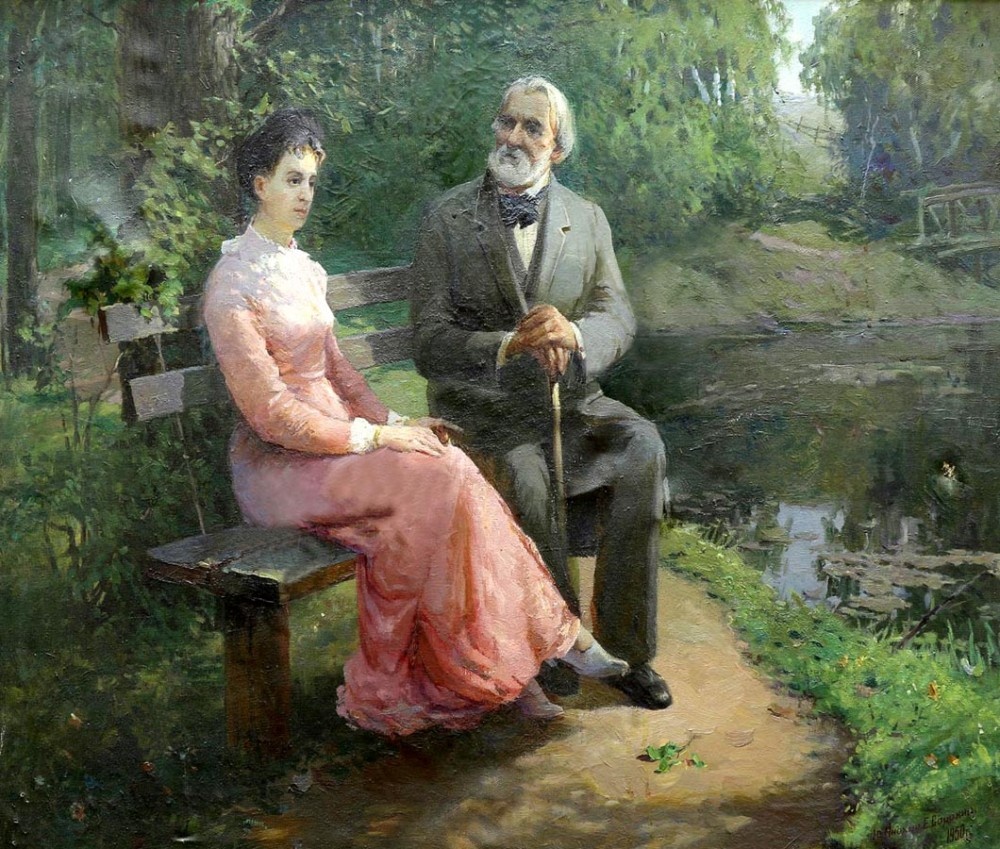 Иван Тургенев и Мария Савина в Спасском-Лутовинове. Актриса стала последней любовью Ивана Сергеевича