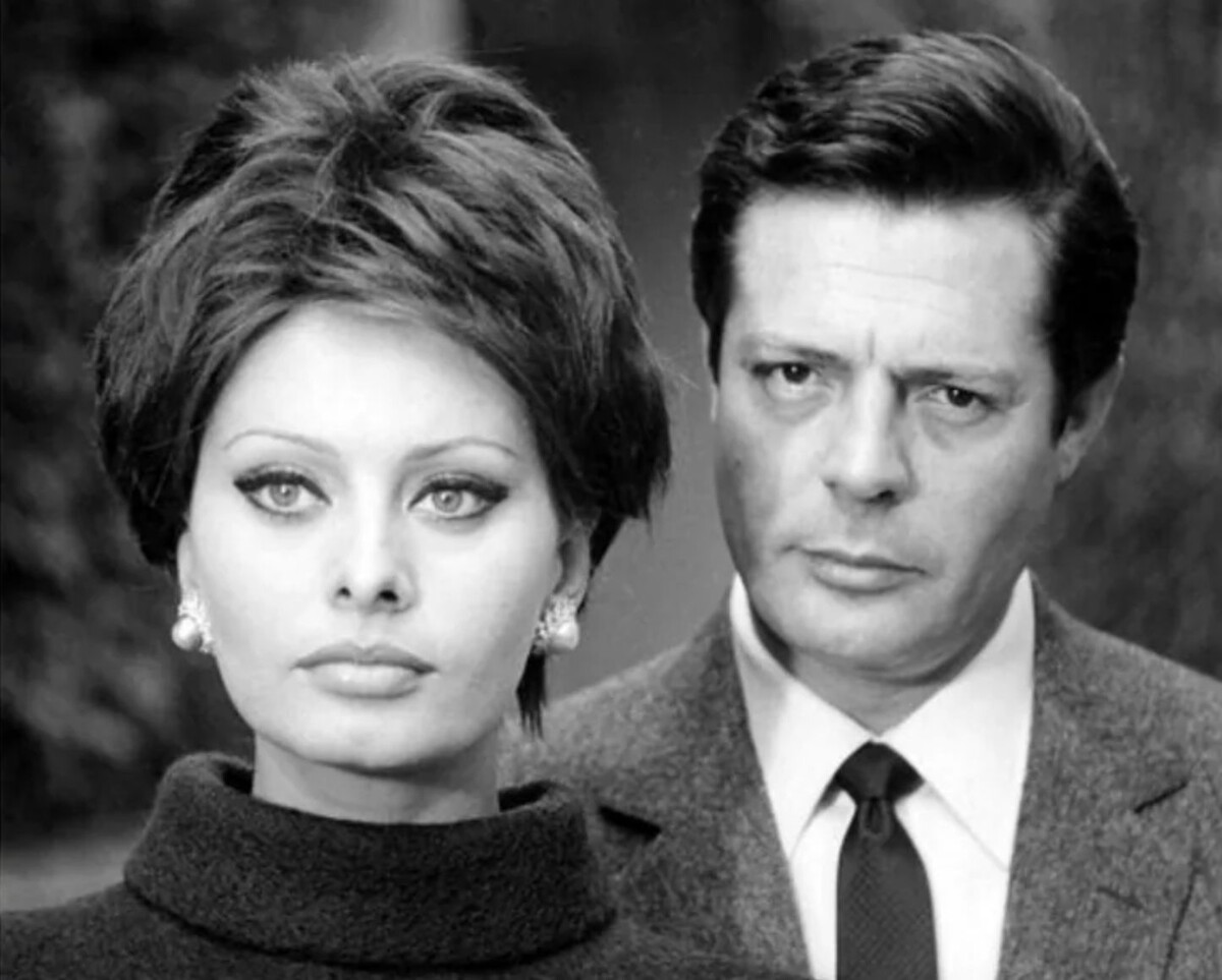 Софи Лорен и Марчелло Мастроянни, 1964 год.