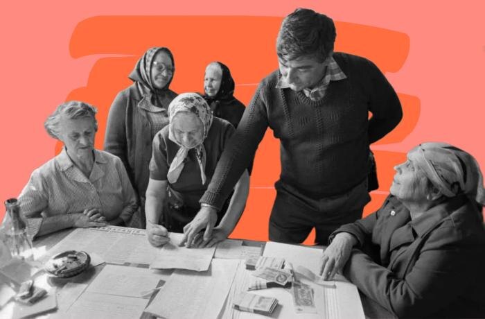 В СССР была пенсия. На бумаге — ещё со времён Сталина, на самом деле — уже после его смерти. Обложка © Коллаж © Life.ru, фото © ТАСС / Криштул