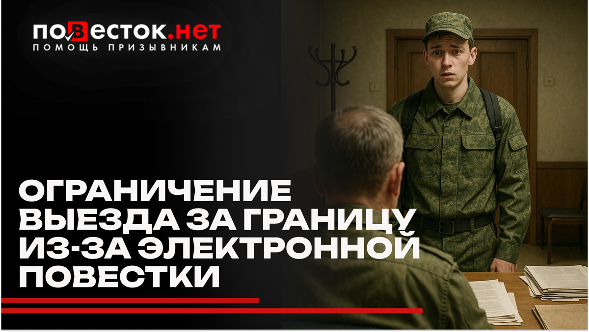 Ограничение выезда за границу из-за электронной повестки: первый случай в России