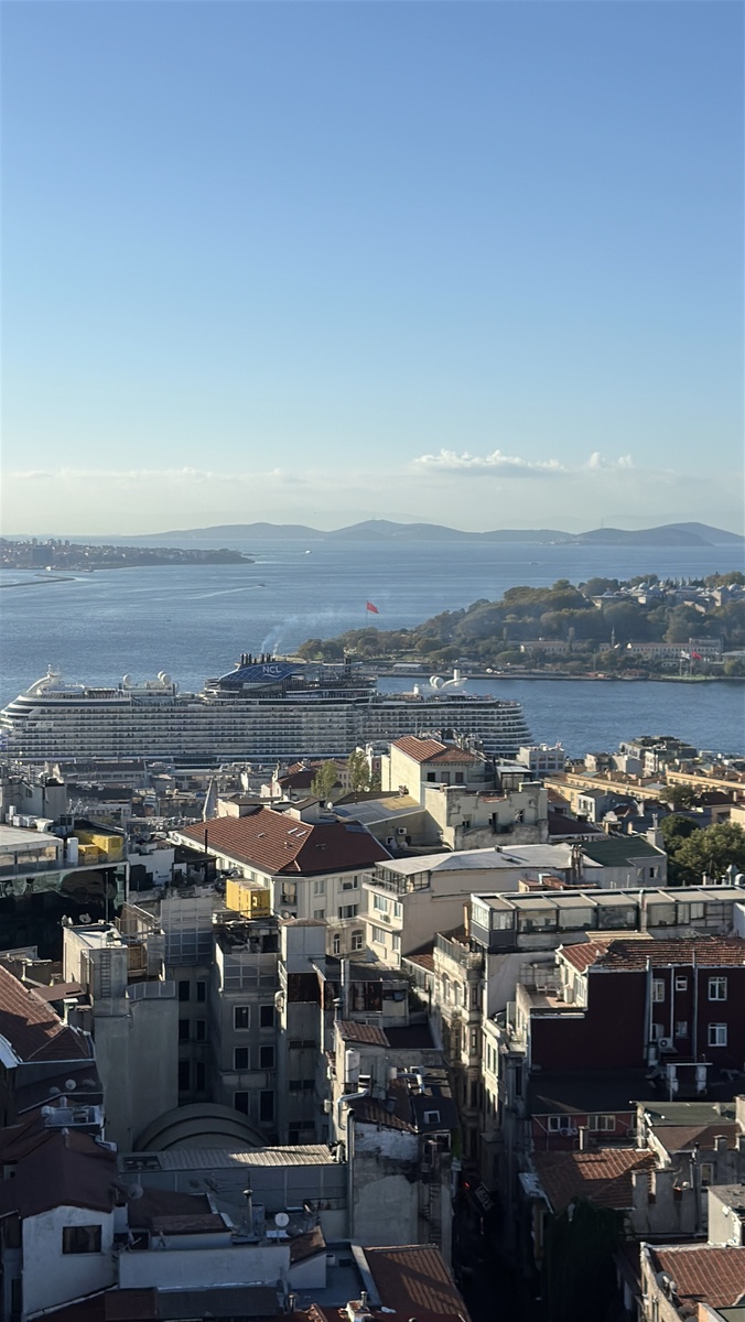 Вид с крыши отеля Marmara Pera