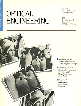     Номер Optical Engineering за июль 1991 года. Optical Engineering, Issue 07, July 1991