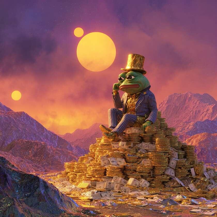 Это прототип самого дорогого NFT в Telegram — Plush Pepe. На момент публикации самая дешевая лягушка стоит 5400 тон ~ $15 000