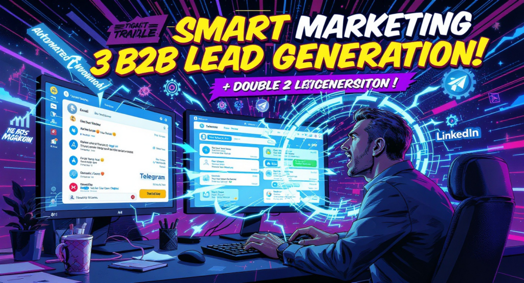    Как увеличить лидогенерацию в B2B в 2 раза с интеграцией email, Telegram и LinkedIn через автоматизацию без кода Михаил Михайлов