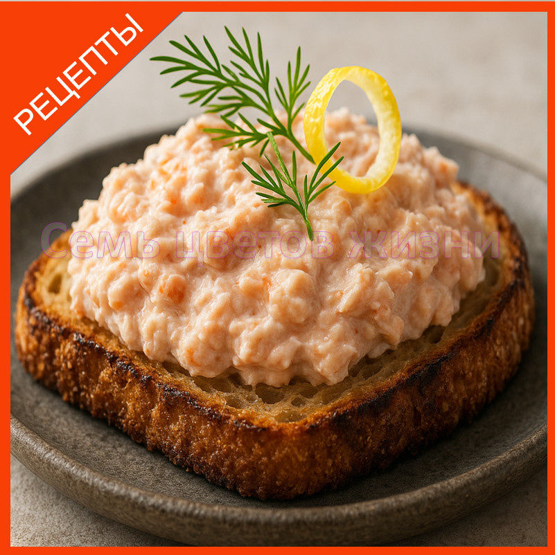 Нежная намазка из копчёного лосося — завтрак, который готовится за 10 минут.