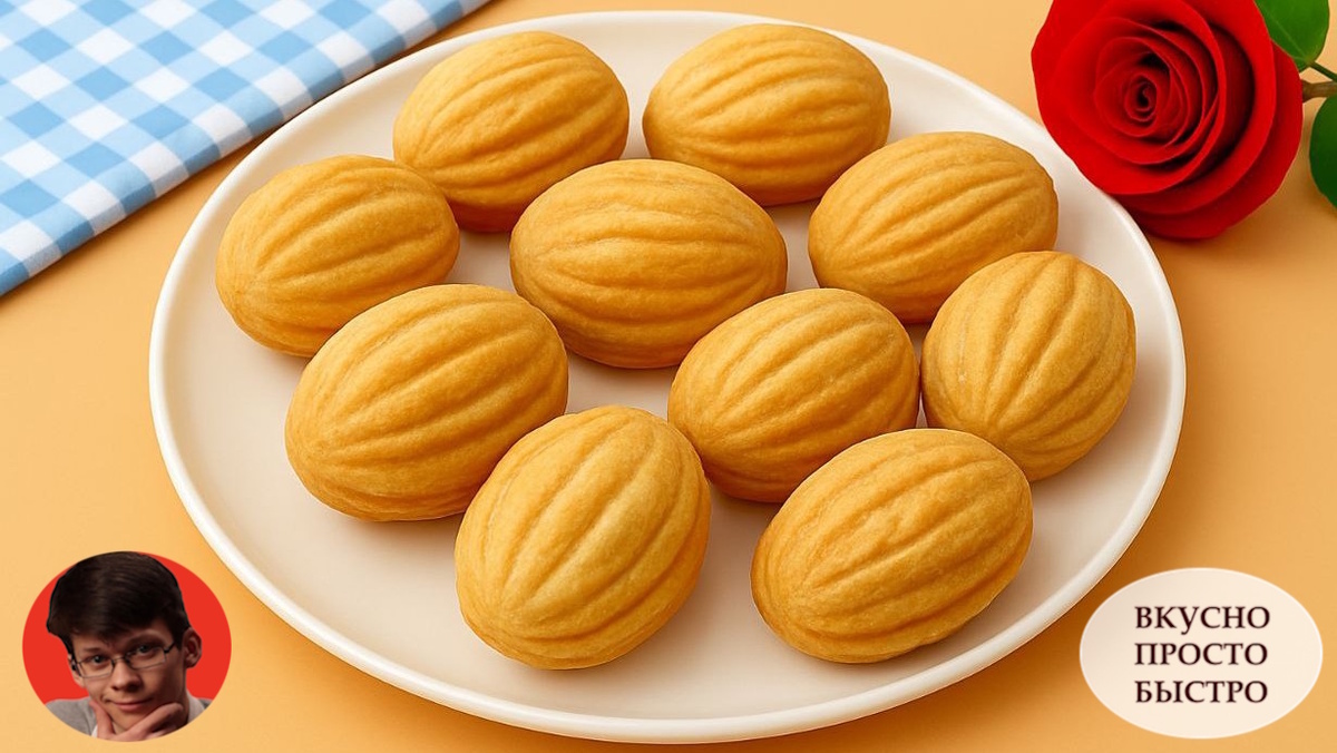 ОРЕШКИ С ВАРЕНОЙ СГУЩЕНКОЙ - Вкусно Просто Быстро