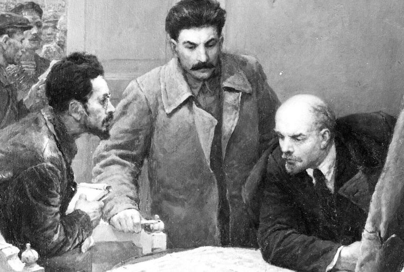 Свердлов, Сталин и Ленин.