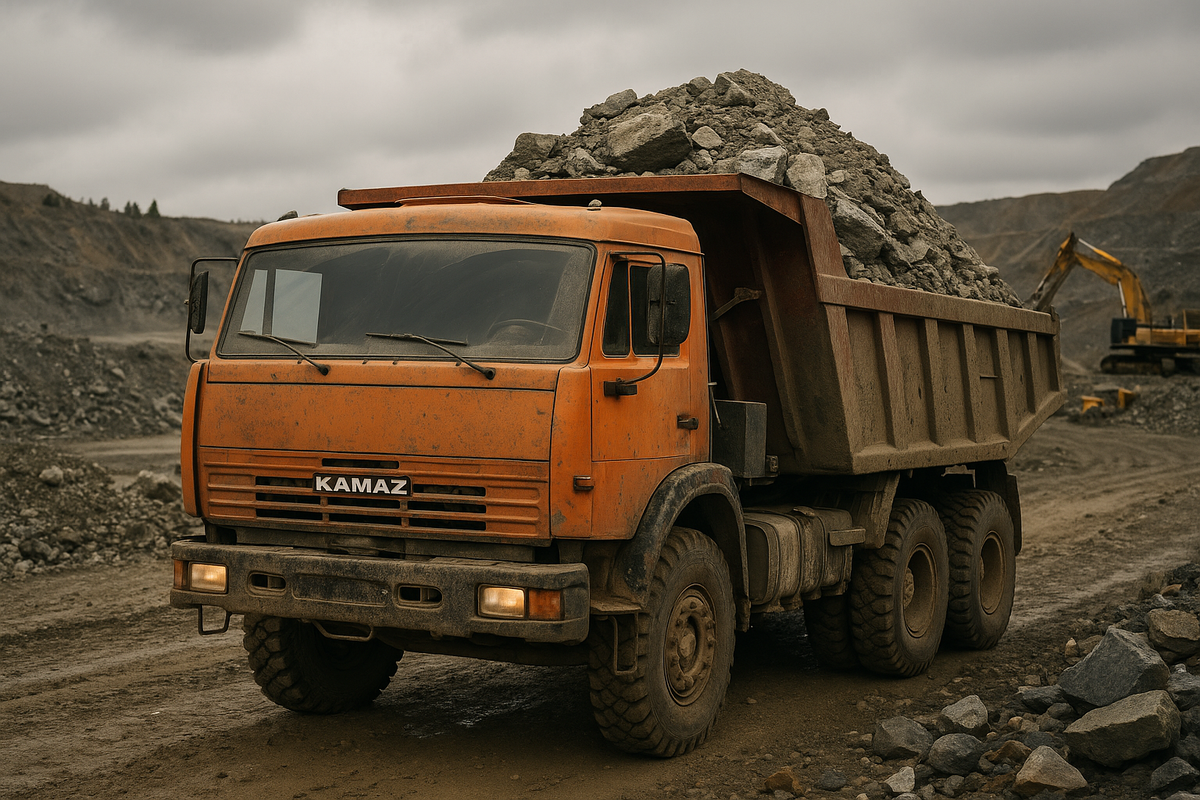 КамАЗ с пустыми породами