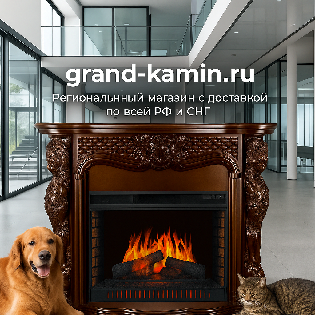    Создайте атмосферу уюта и роскоши с каминокомплектом Castle в темном дубе и эффектом живого огня Vision 30 EF LED FX Kamin