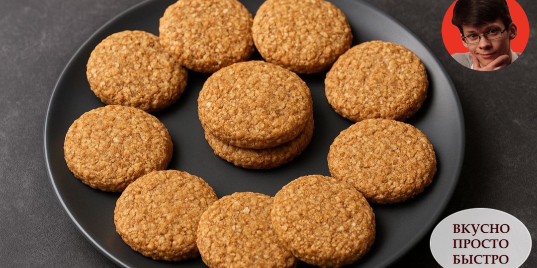 ОВСЯНО-БАНАНОВО-КОКОСОВОЕ ПЕЧЕНЬЕ. Полезное, сытное и простое! Всего 3 ингредиента без сахара, муки и масла