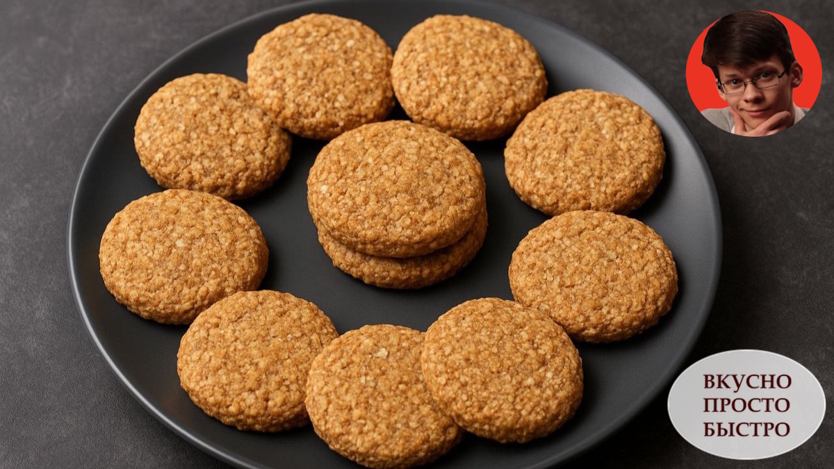 ОВСЯНО-БАНАНОВО-КОКОСОВОЕ ПЕЧЕНЬЕ - Вкусно Просто Быстро