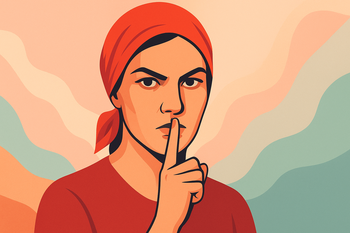 Современное изображение постера СССР "Не болтай!"